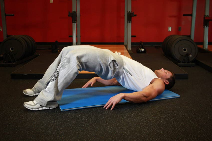 Glute bridge, position 2