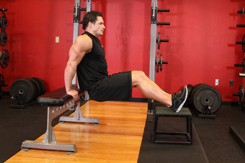 Chair dips, position 1