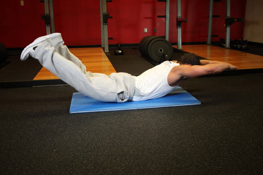 Superman hold, position 2